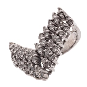 Diamond, 18k White Gold Ring