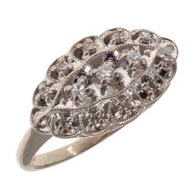 Diamond, 14k White Gold Ring