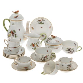 Herend Rothschild Bird Coffee Service