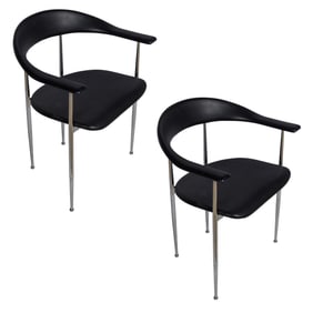 Italian P40 Chairs by Giancarlo Vegni and Gianfranco Gualtierotti for Fasem