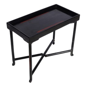 Contemporary Tray on Folding Stand