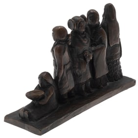 Doug Hyde (Native American, b. 1946) Bronze Sculpture