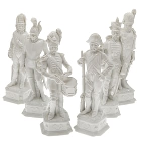 A Set of Capodimonte Military Figures