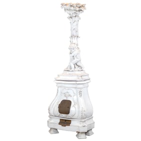 Italian Rococo Majolica Stove
