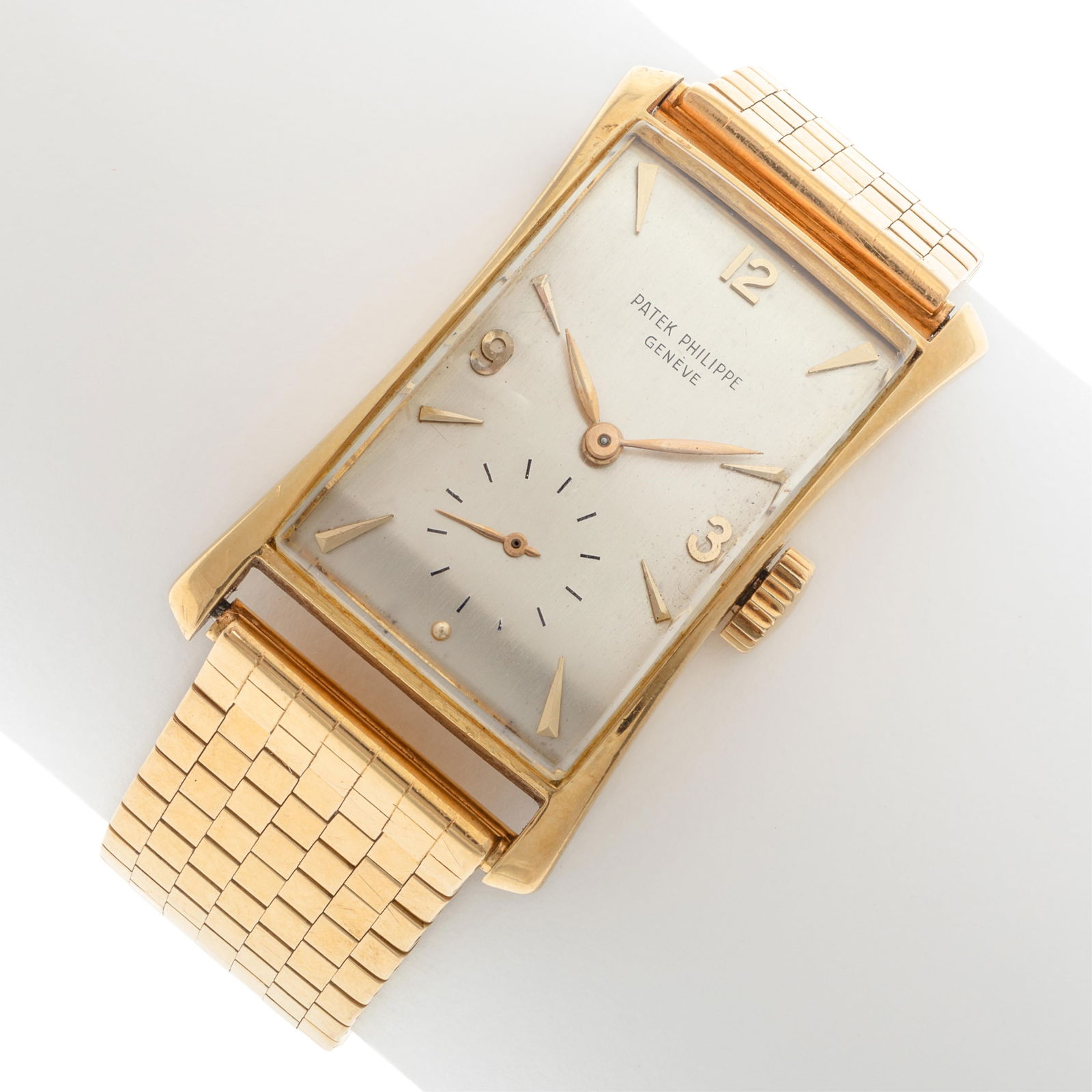 Patek Philippe, Hourglass, 18k Wristwatch, Ref 1593 (1 of 5)