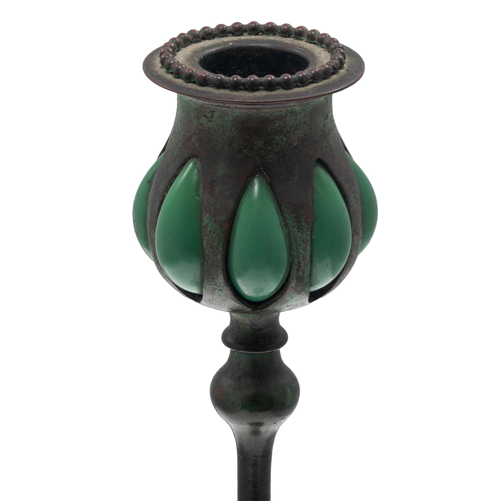 Tiffany Art Nouveau Bronze Candlestick (1 of 6)