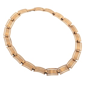 Art Deco 10k Yellow Gold Necklace