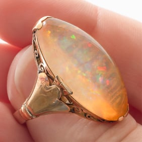 Opal, 14k Yellow Gold Ring