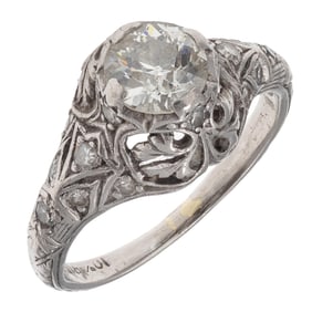 Edwardian Diamond, Platinum Ring