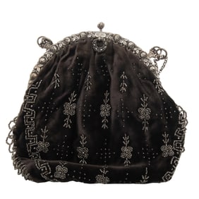 Beaded Velvet Evening Bag