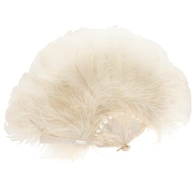 Tiffany & Co. White Feather Fan