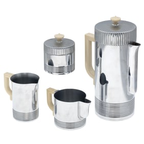 Art Deco Chrome Coffee Set, Chase Co.