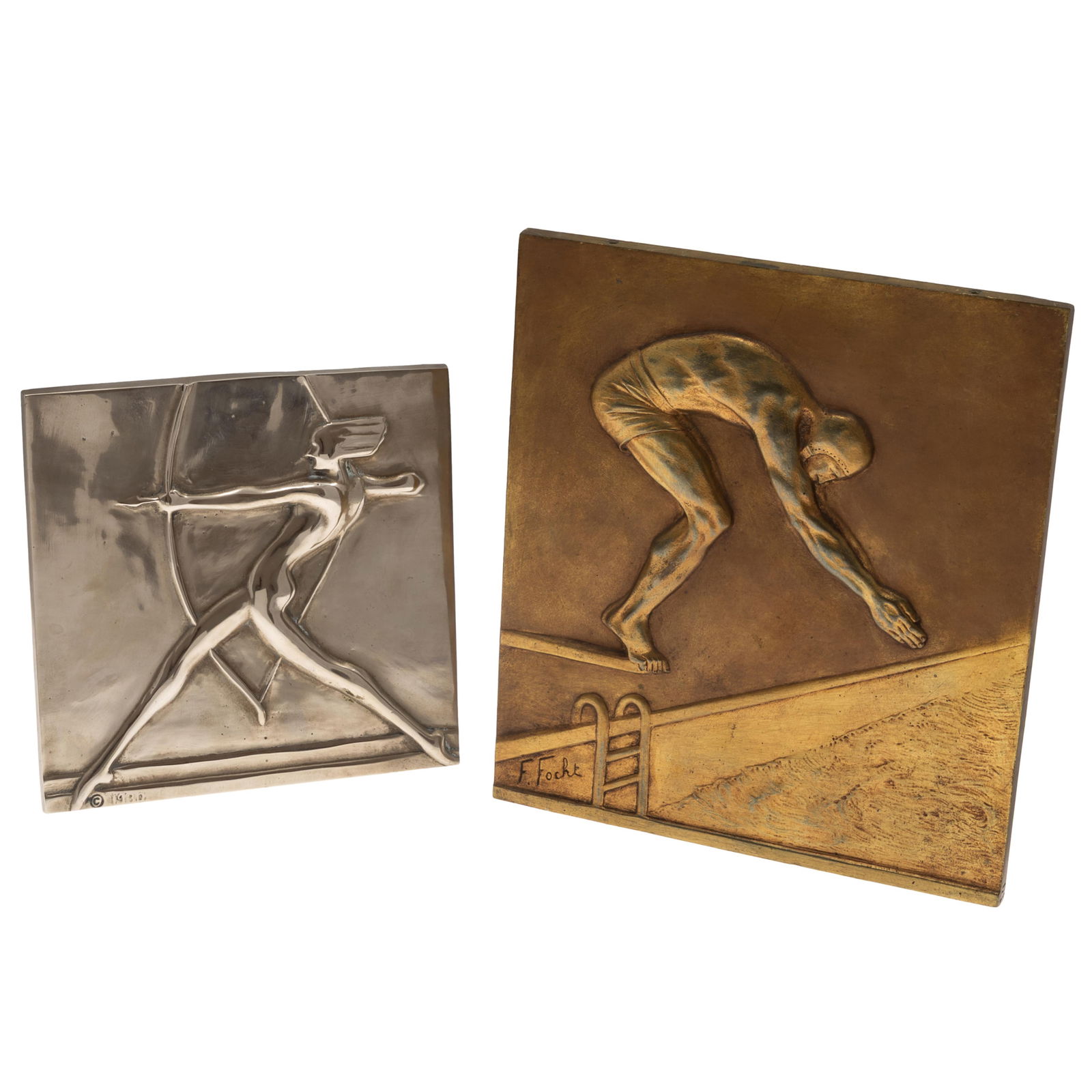 Art Deco Bronze Plaques by Fr?d?ric Focht and Frankart (1 of 9)