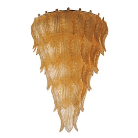 Art Deco Glass Chandelier