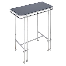 Art Deco Chrome and Glass Console Table