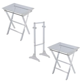 Lucite tray tables