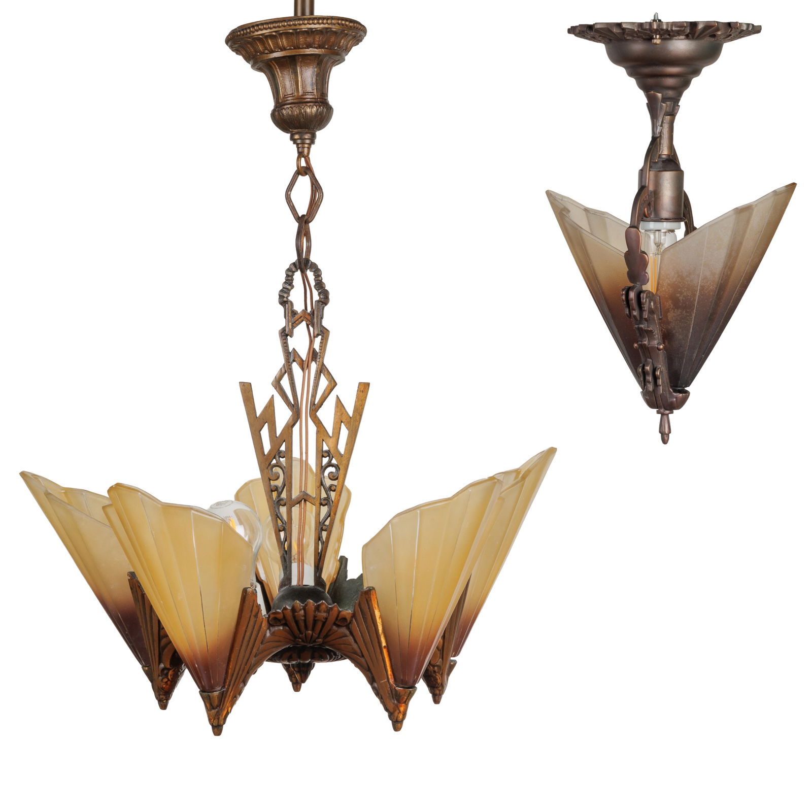 Art Deco Chandelier and Pendant Light (1 of 9)