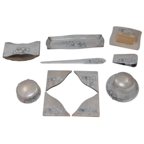 Otto Heintz Art Metal Shop Desk Set