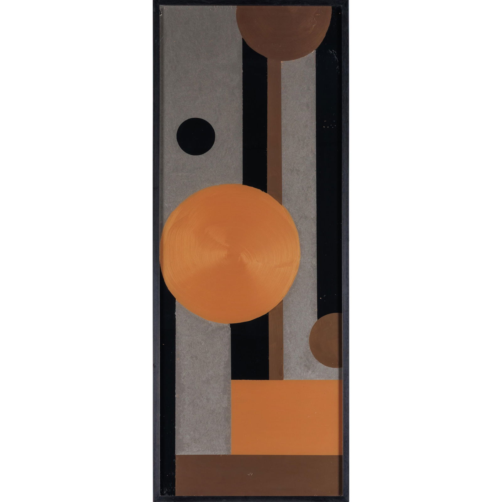 Jane Richardson Mack (American Contemporary): Jane Richardson Mack ( American Contemporary)Reverse Glass Painting, Glass and Acrylic composition.Signed dated 2015 verso32in X 16in (81cm. x 41cm)Condition: Small scratches on surface of paint. Glas