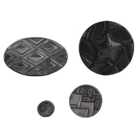 Lot of Four Art Deco Pewter Table Boxes