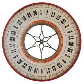 Antique Roulette Gaming Wheel