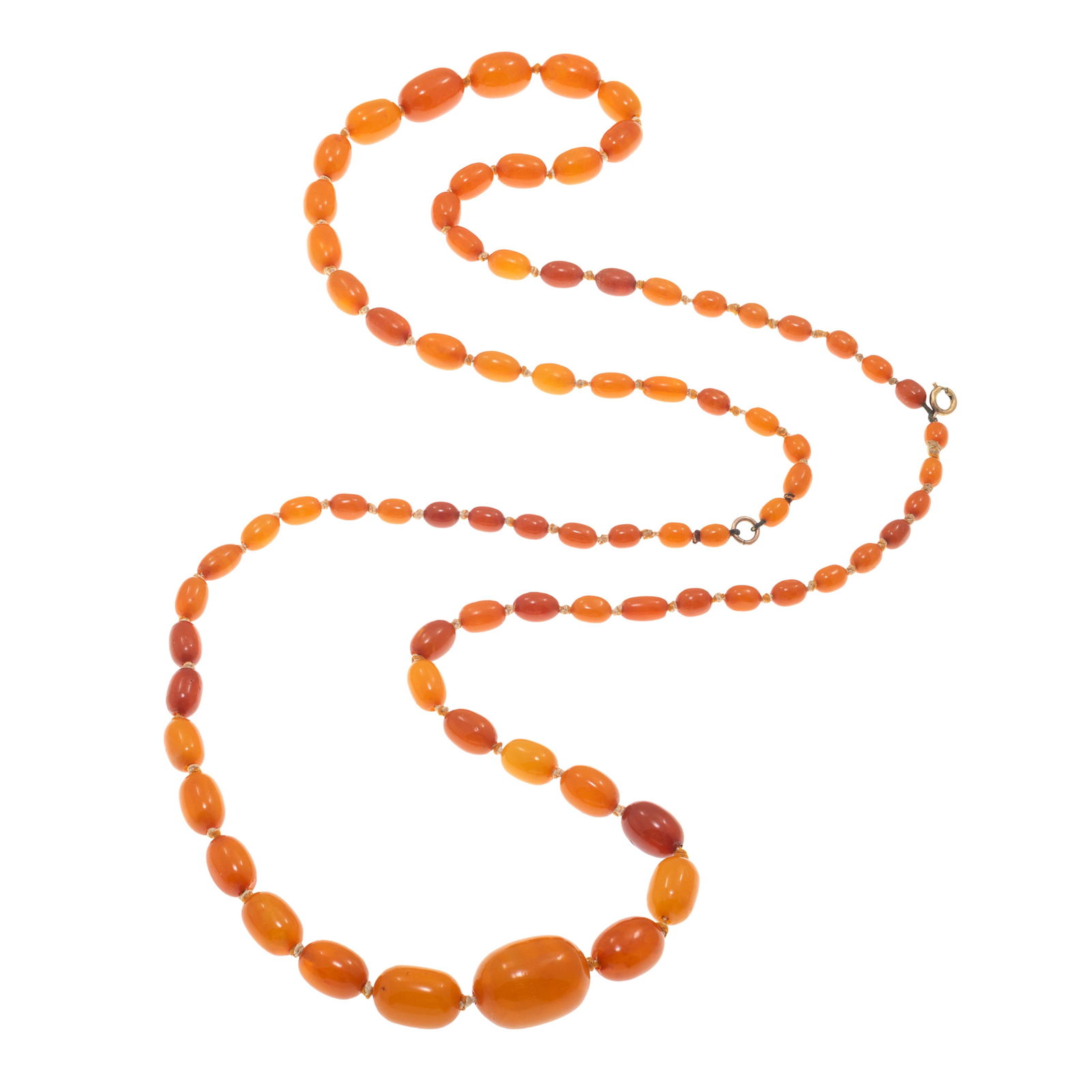 Butterscotch Amber Bead Necklace (1 of 4)