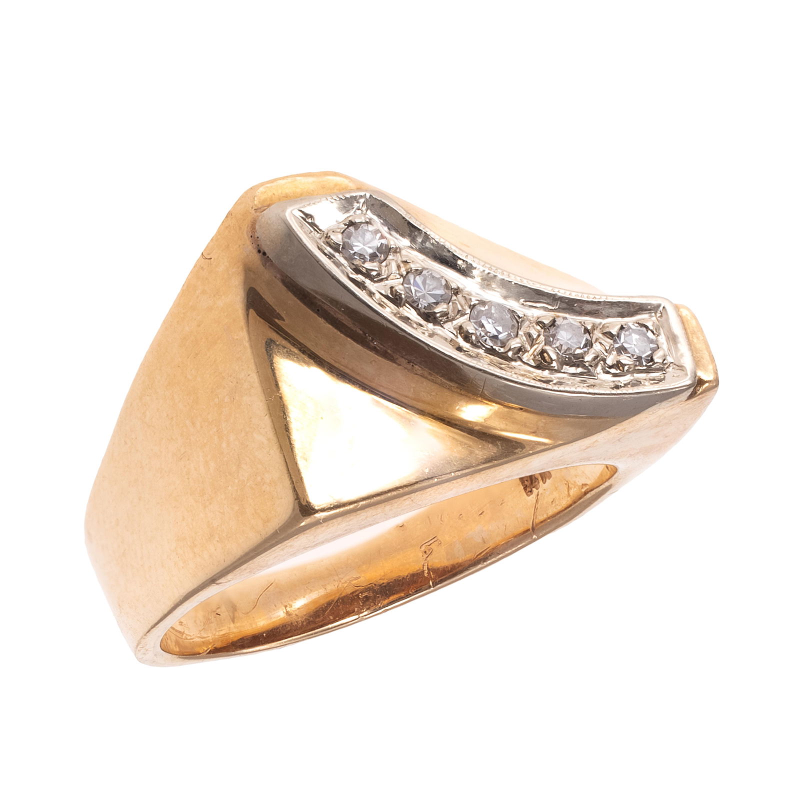 Diamond, 14k Yellow Gold Ring (1 of 5)