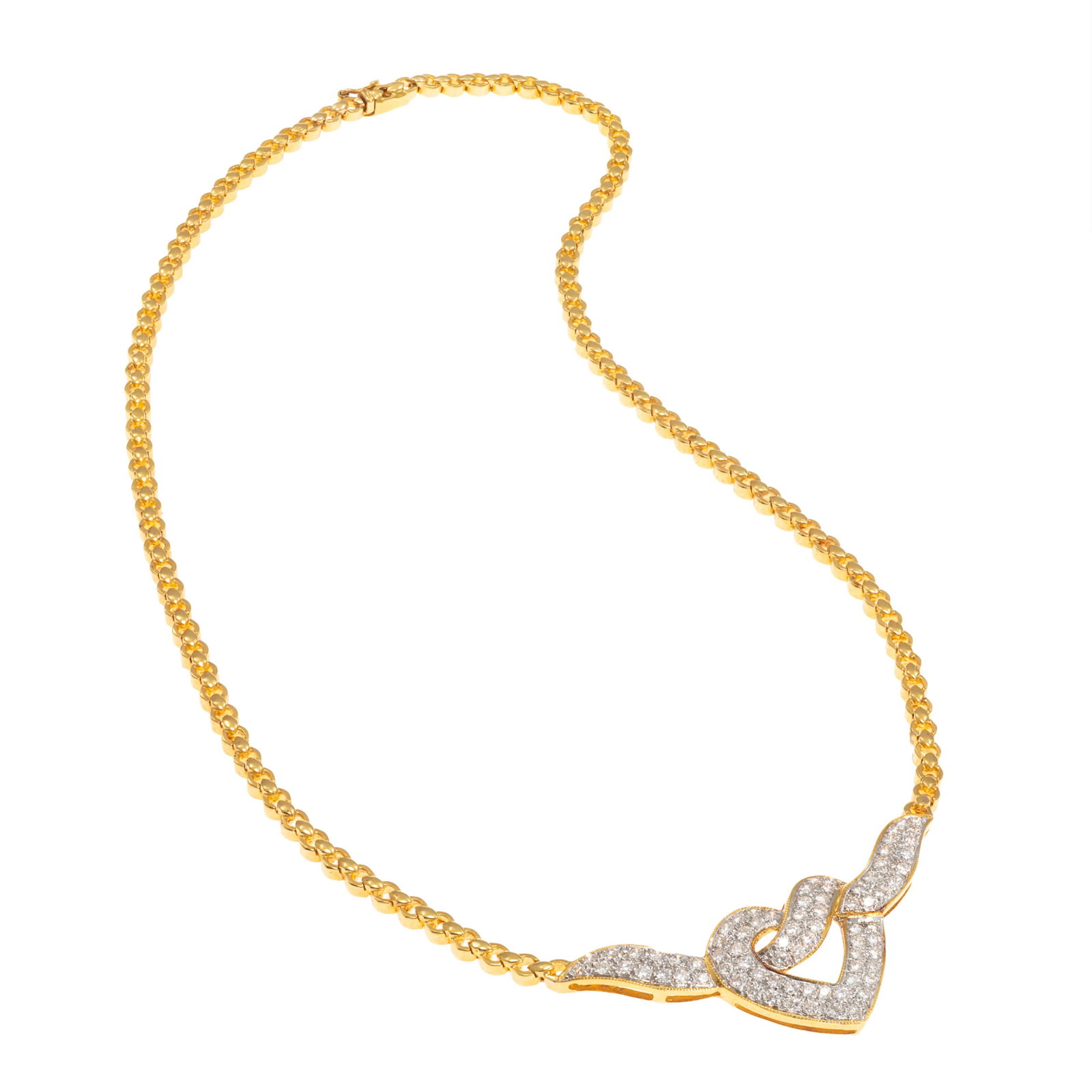 Diamond, 18k Yellow Gold Necklace (1 of 4)