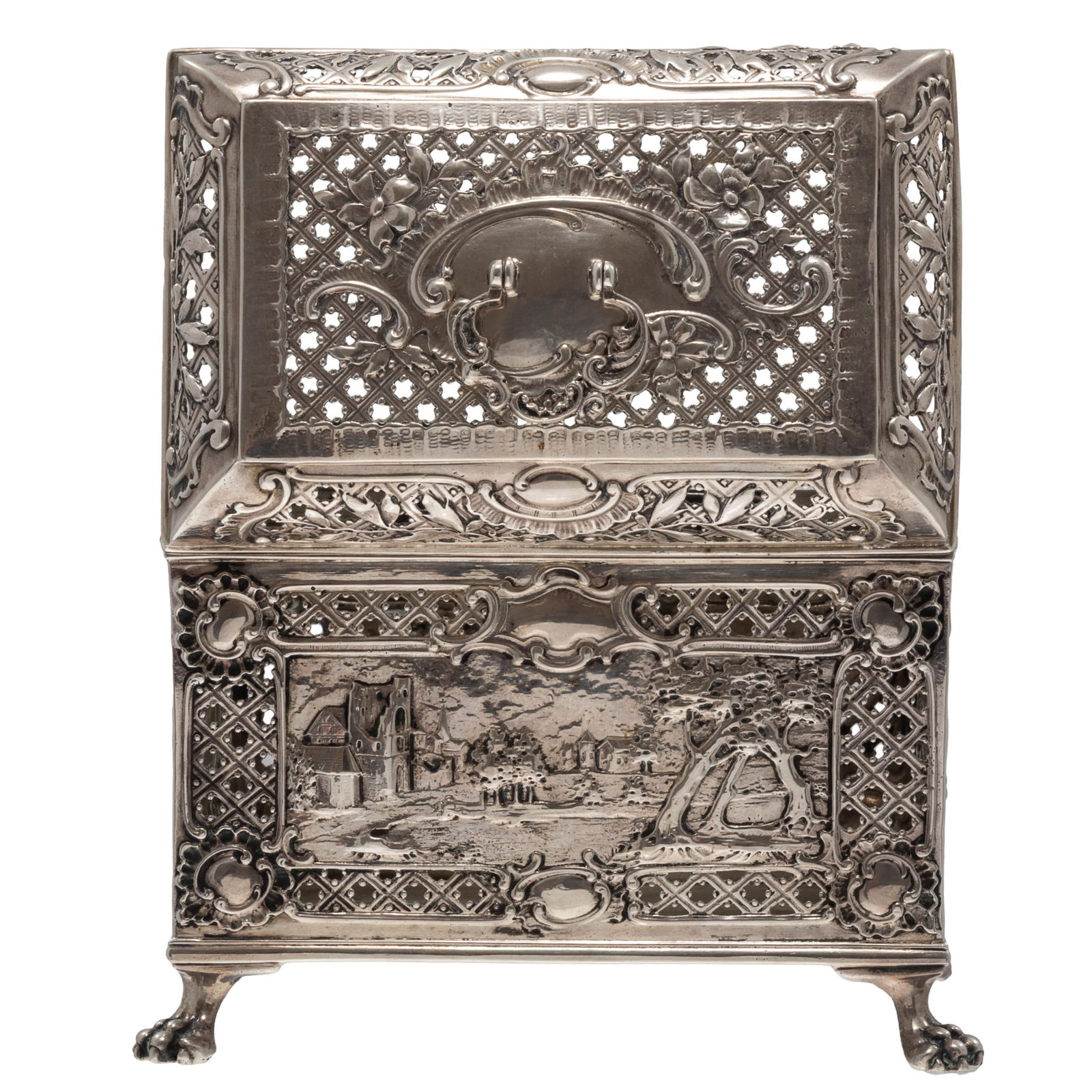 Gorham Rococo Sterling Table Box - 2