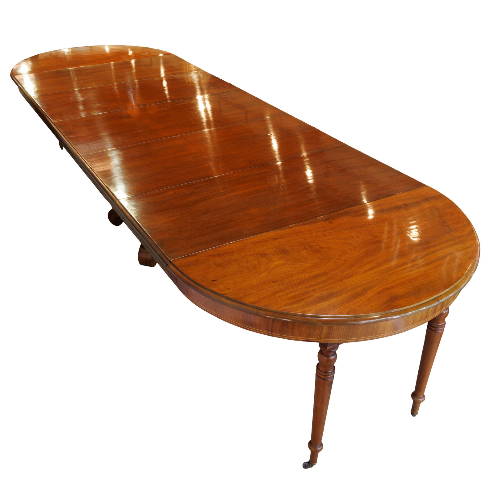 Gustav III Neoclassical Walnut Banqueting table (1 of 9)