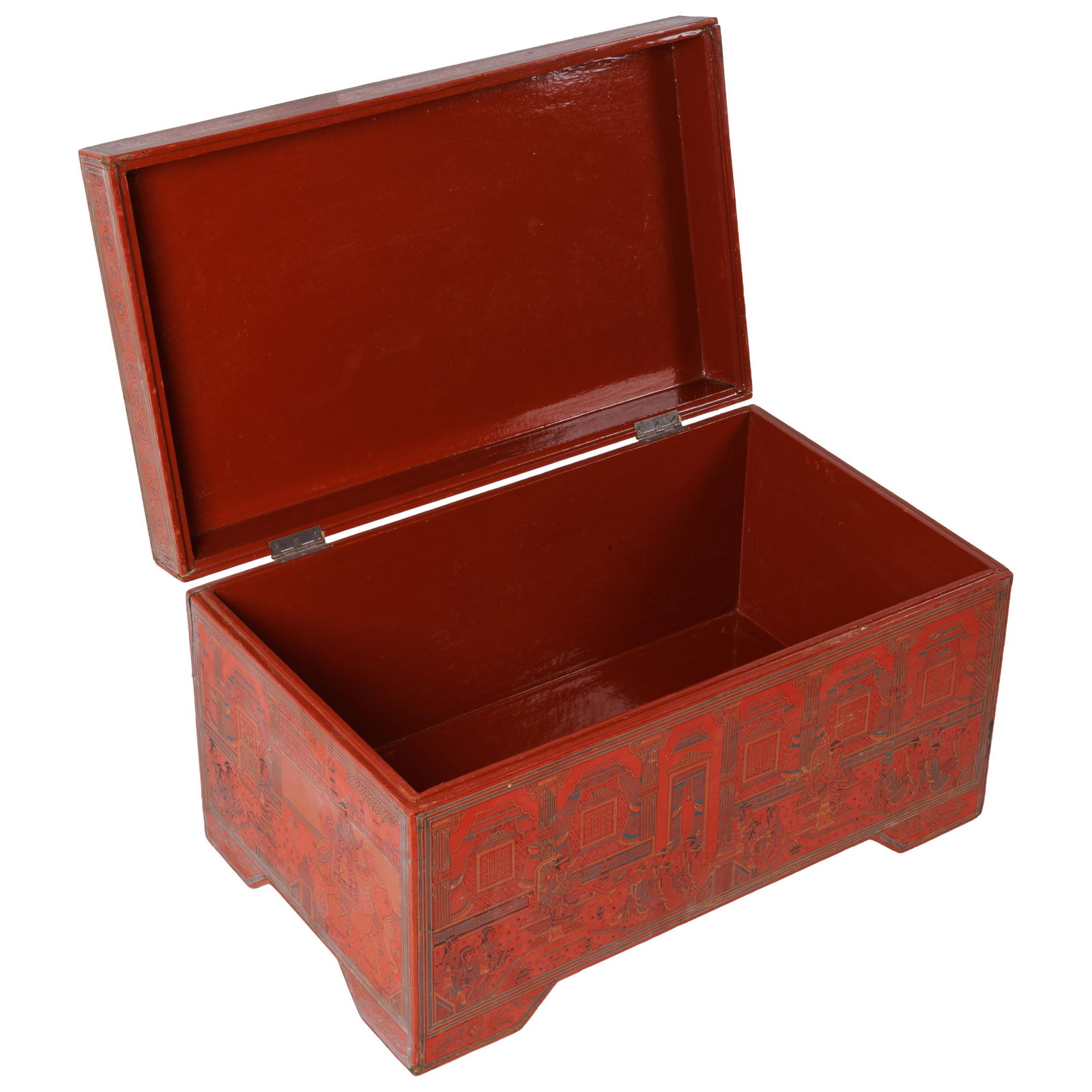 Chinese Red Lacquer Trunk - 2