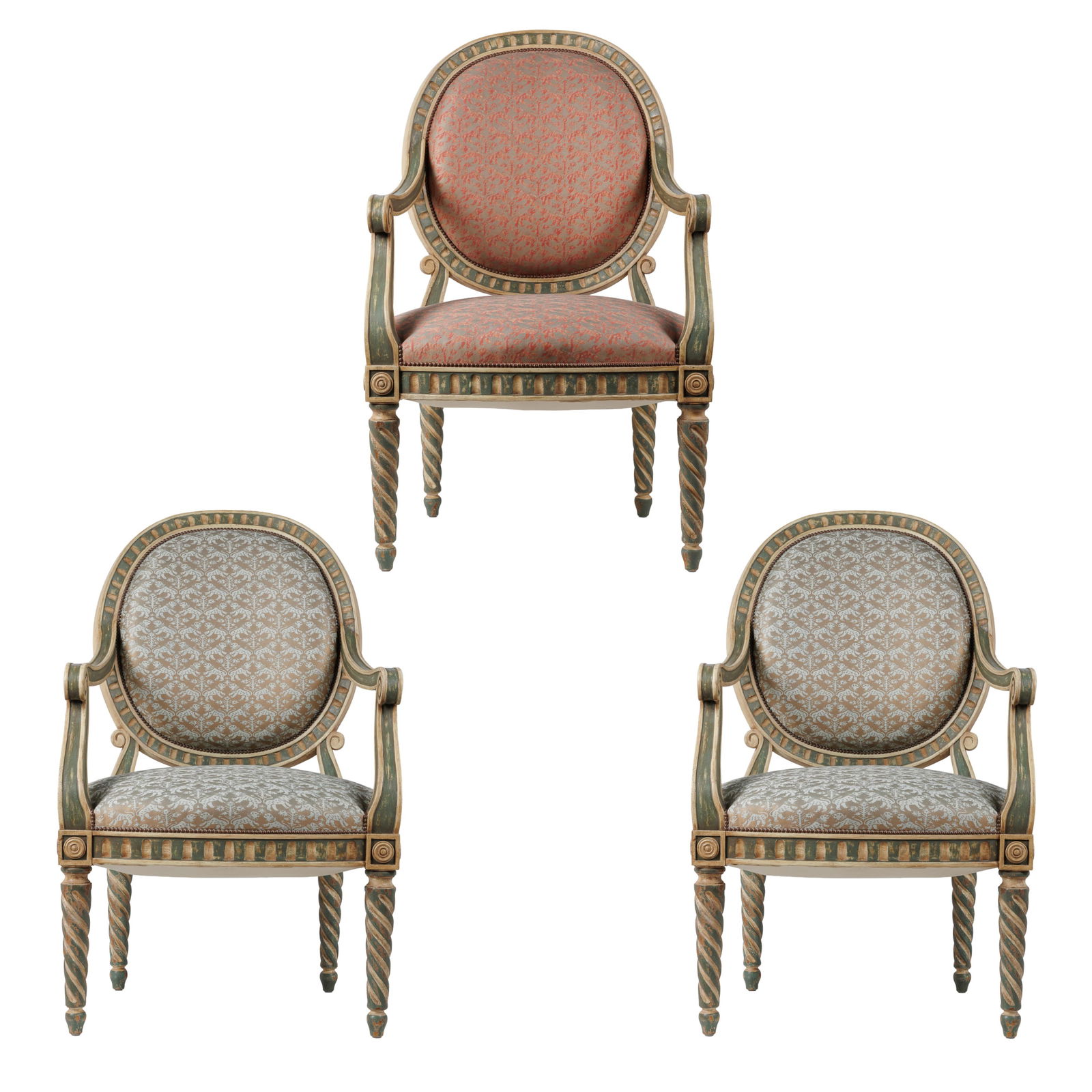 Three Swedish Neoclassical Armchairs (1 of 13)