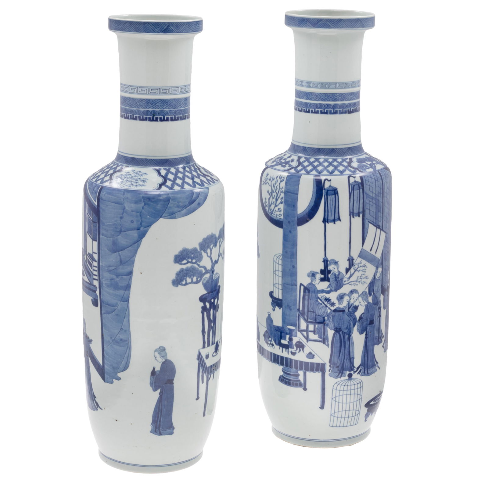 Pair of Qing Style Porcelain Vases (1 of 6)