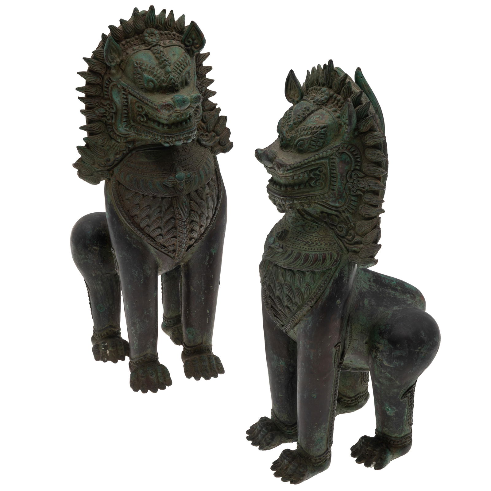 Pair of Khmer-Style Lions (1 of 5)