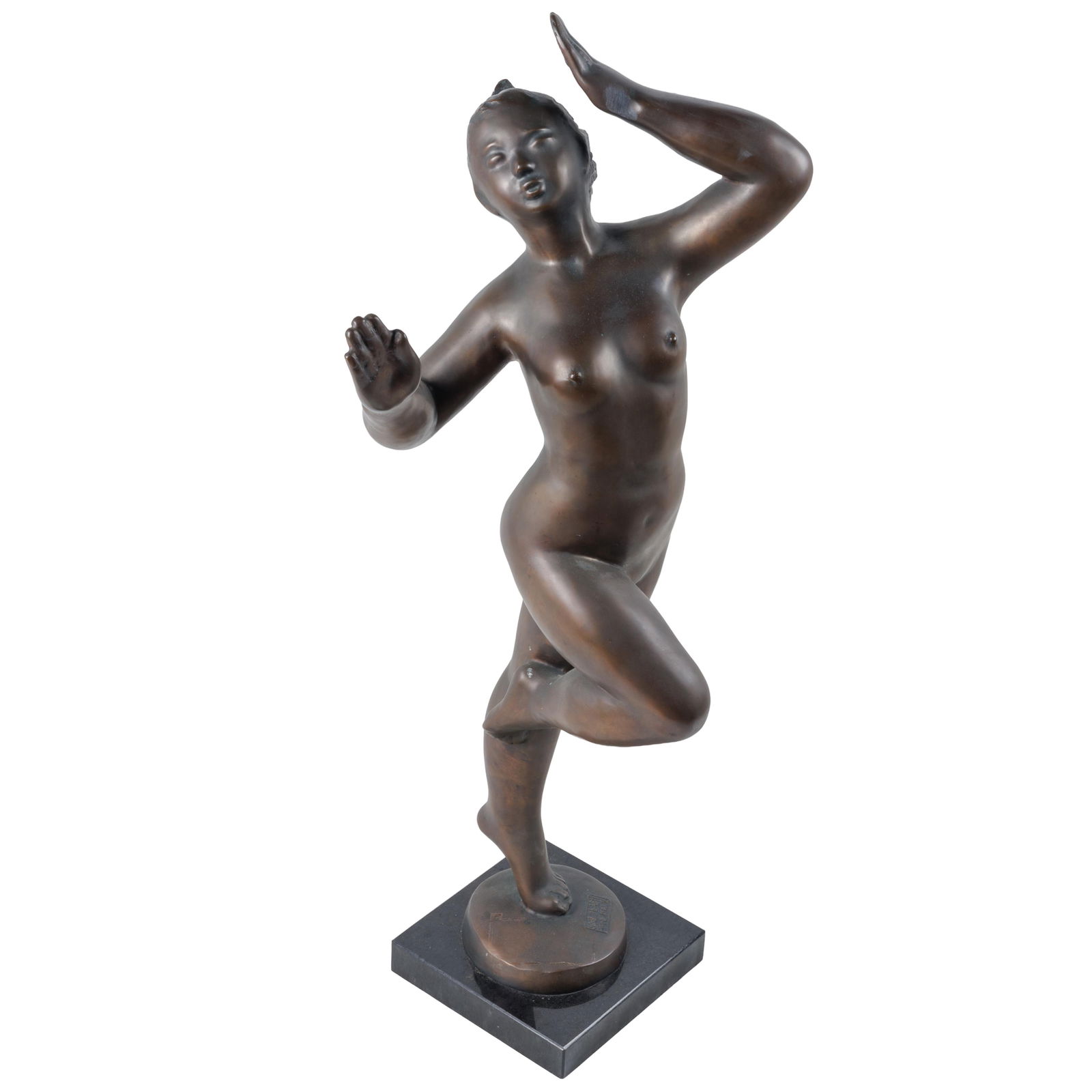 Kim Chang-Hee (Korean 202th-21st Century): Kim Chang-Hee (Korean 202th-21st Century) Contemporary Female Bronze Stamped signature on base. 43in (109cm) h.