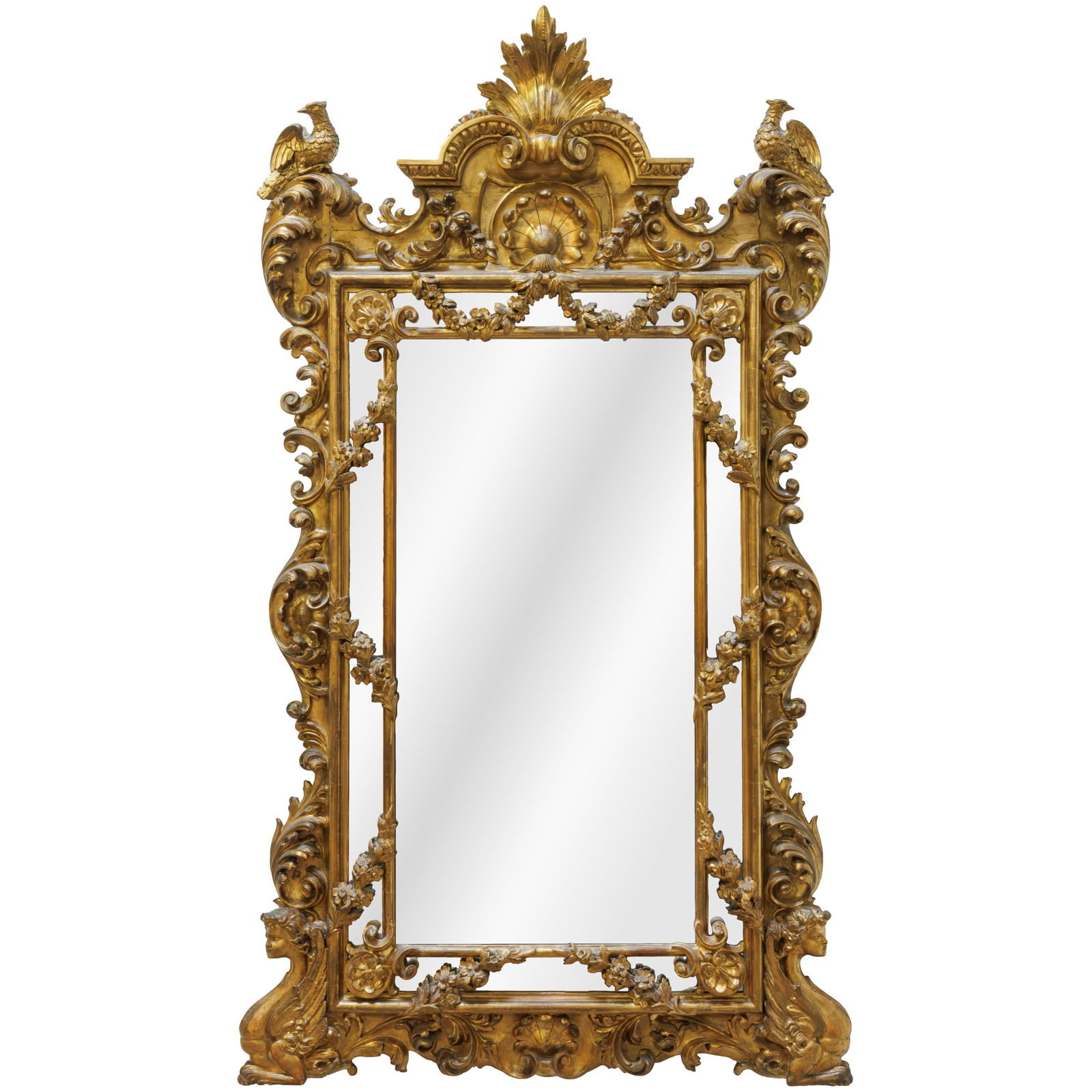Northern Italian Rococo Giltwood Mirror (1 of 5)