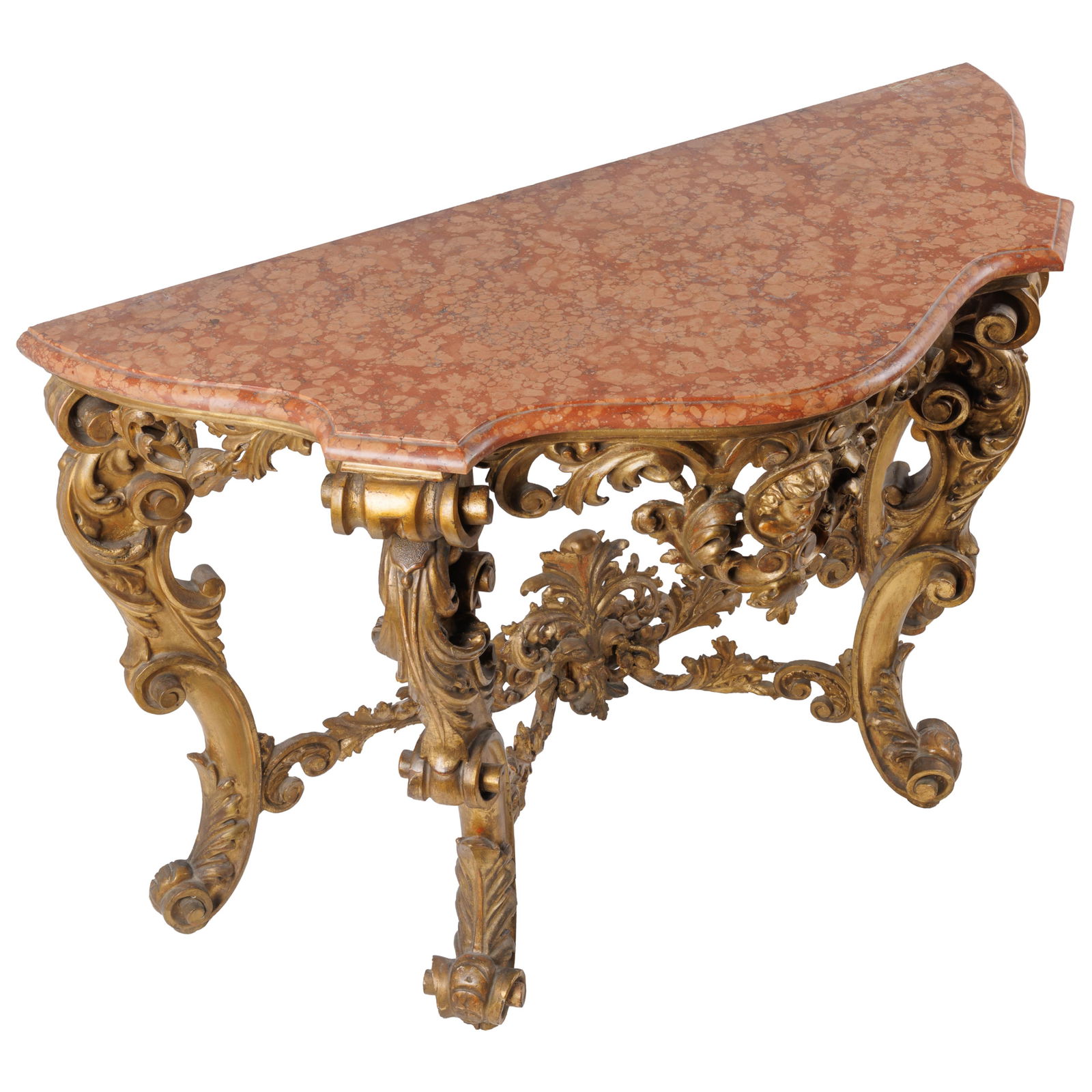 Louis XV Style Giltwood Console Table (1 of 10)