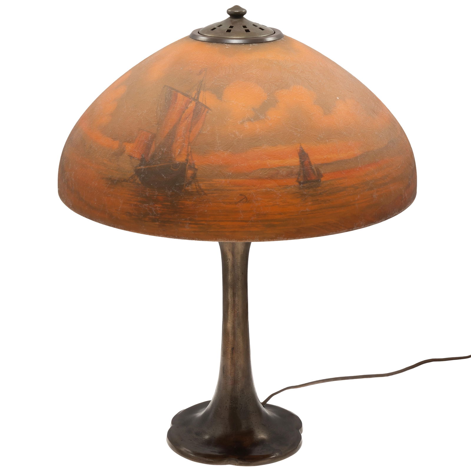 Handel Reverse Painted Lamp - 2
