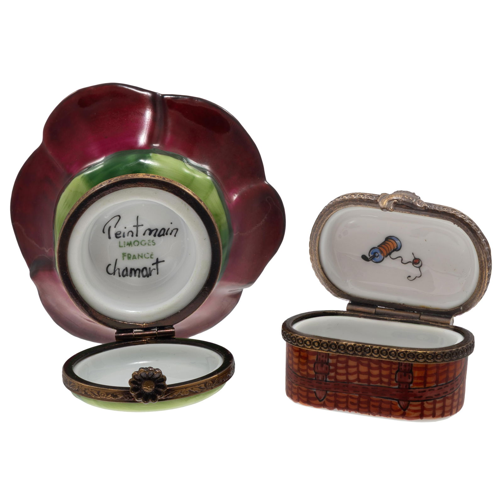 Two Limoges Porcelain Boxes - 5