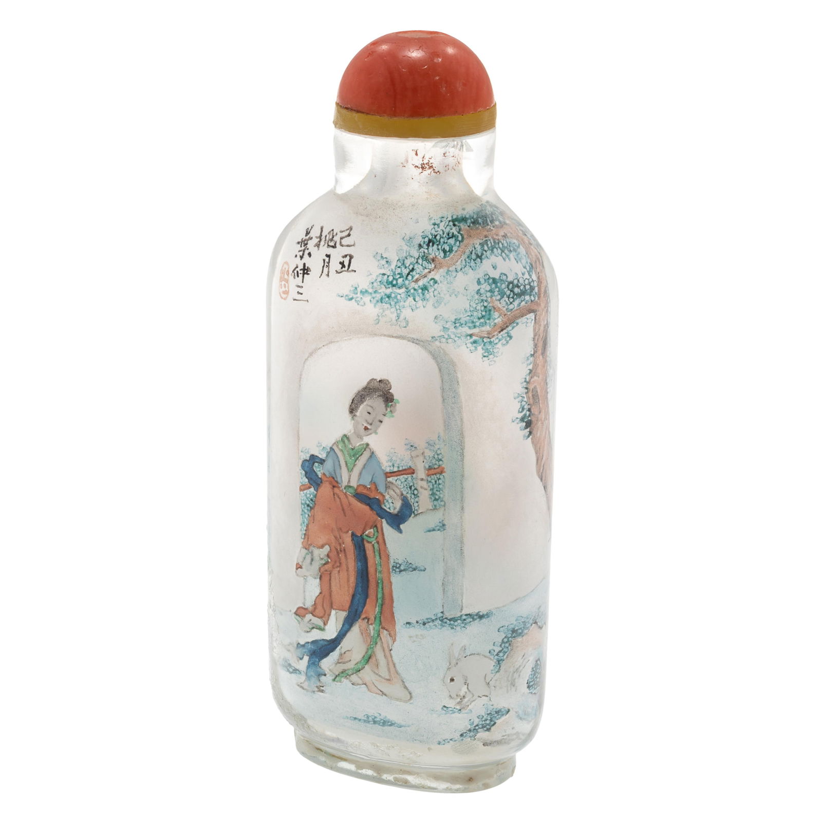 Reverse Painted Glass Snuff Bottle (1 of 6)