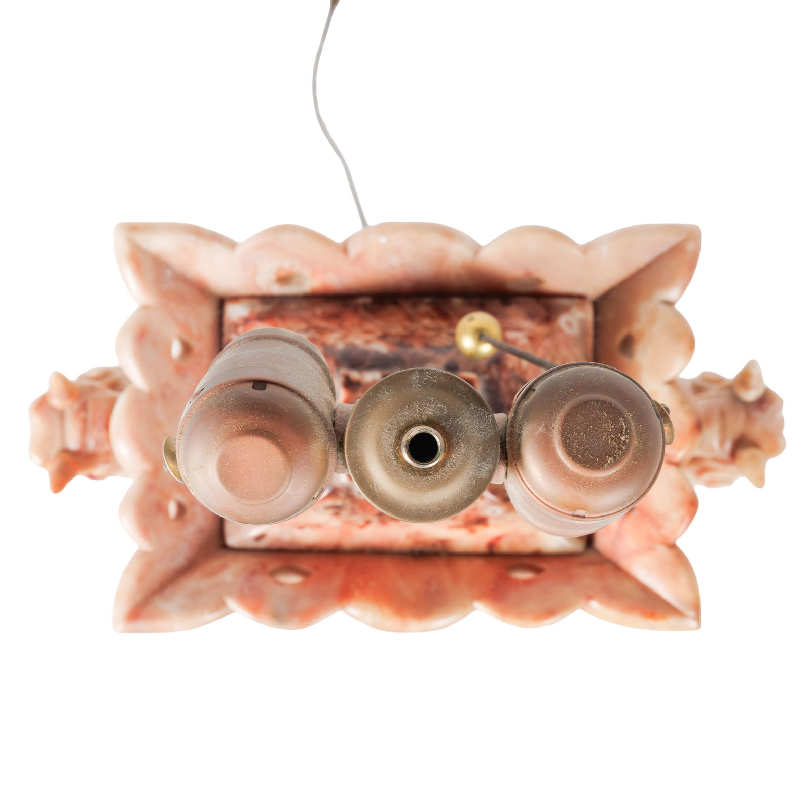 Carved Stone Table Lamp - 11