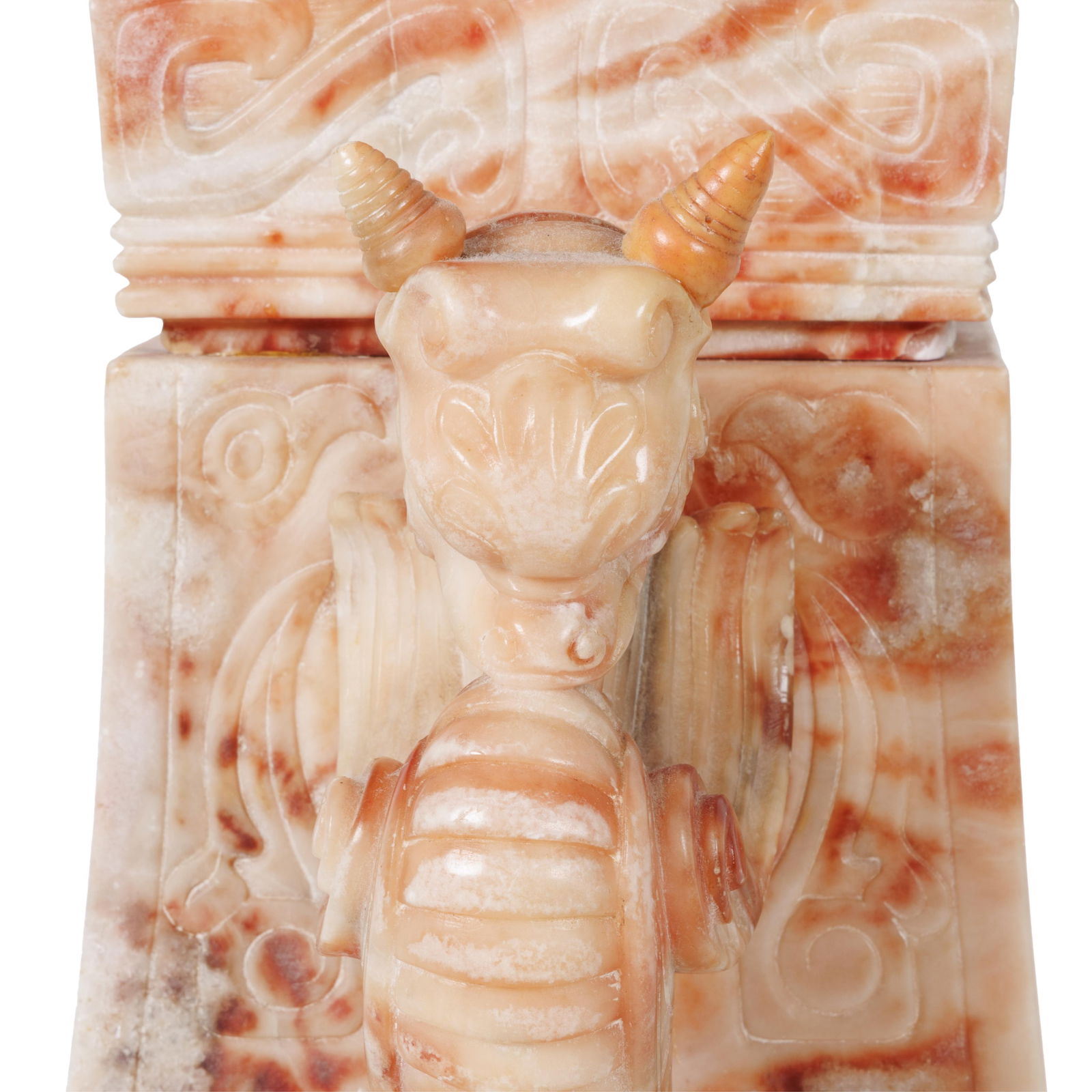 Carved Stone Table Lamp - 7