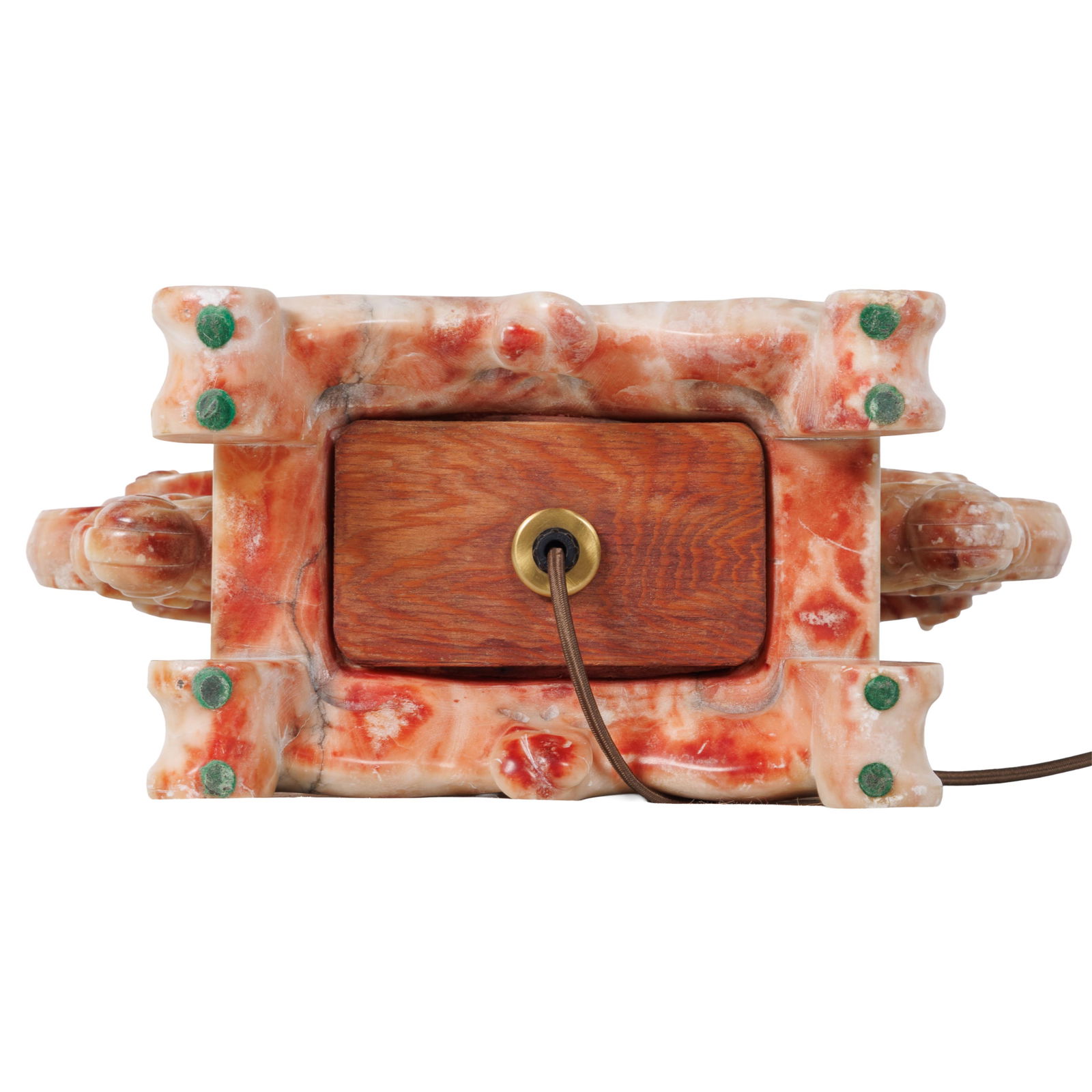 Carved Stone Table Lamp - 9