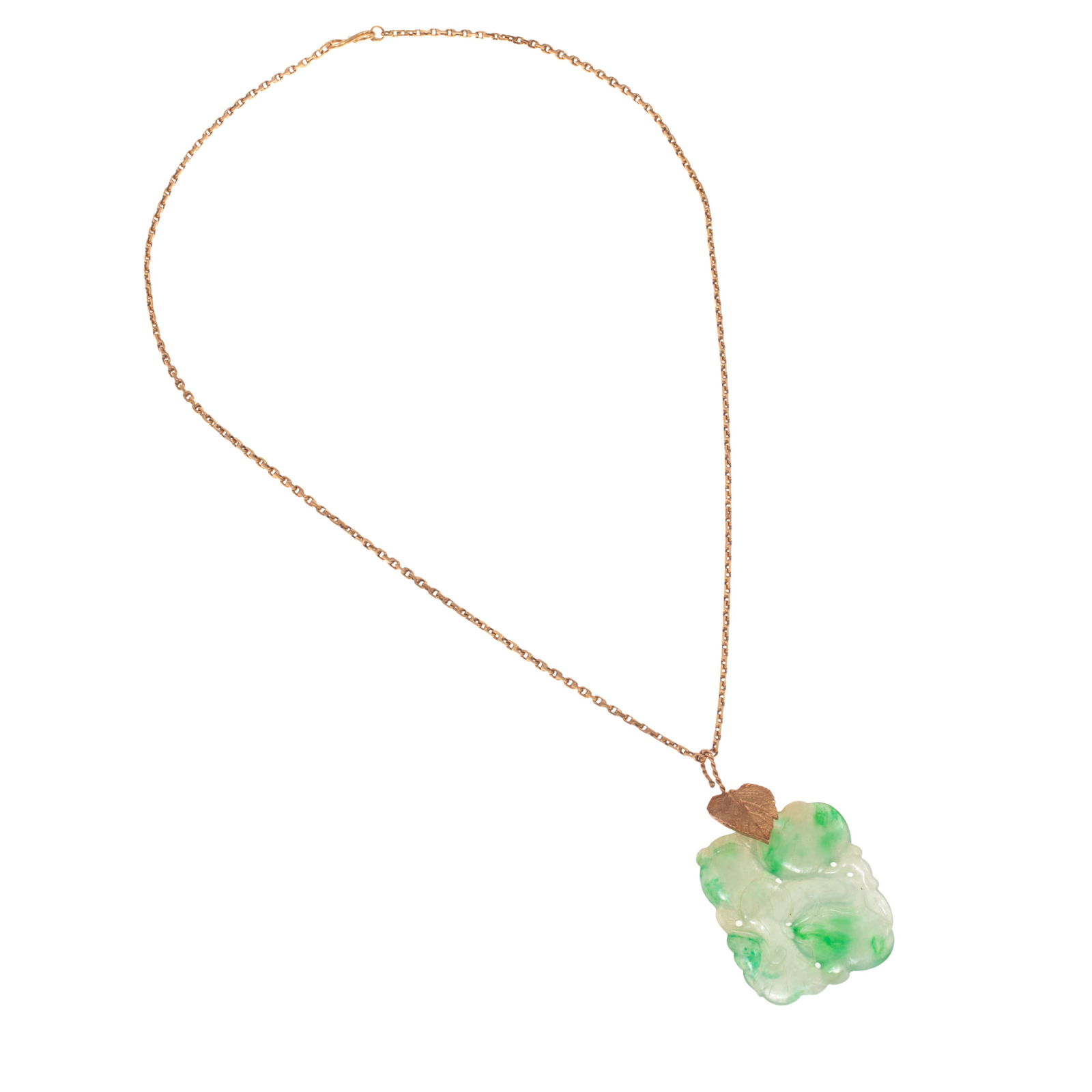 Jade, Yellow Gold Necklace (1 of 3)