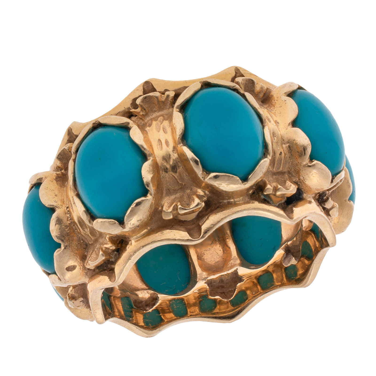 Turquoise, 14k Yellow Gold Ring (1 of 4)