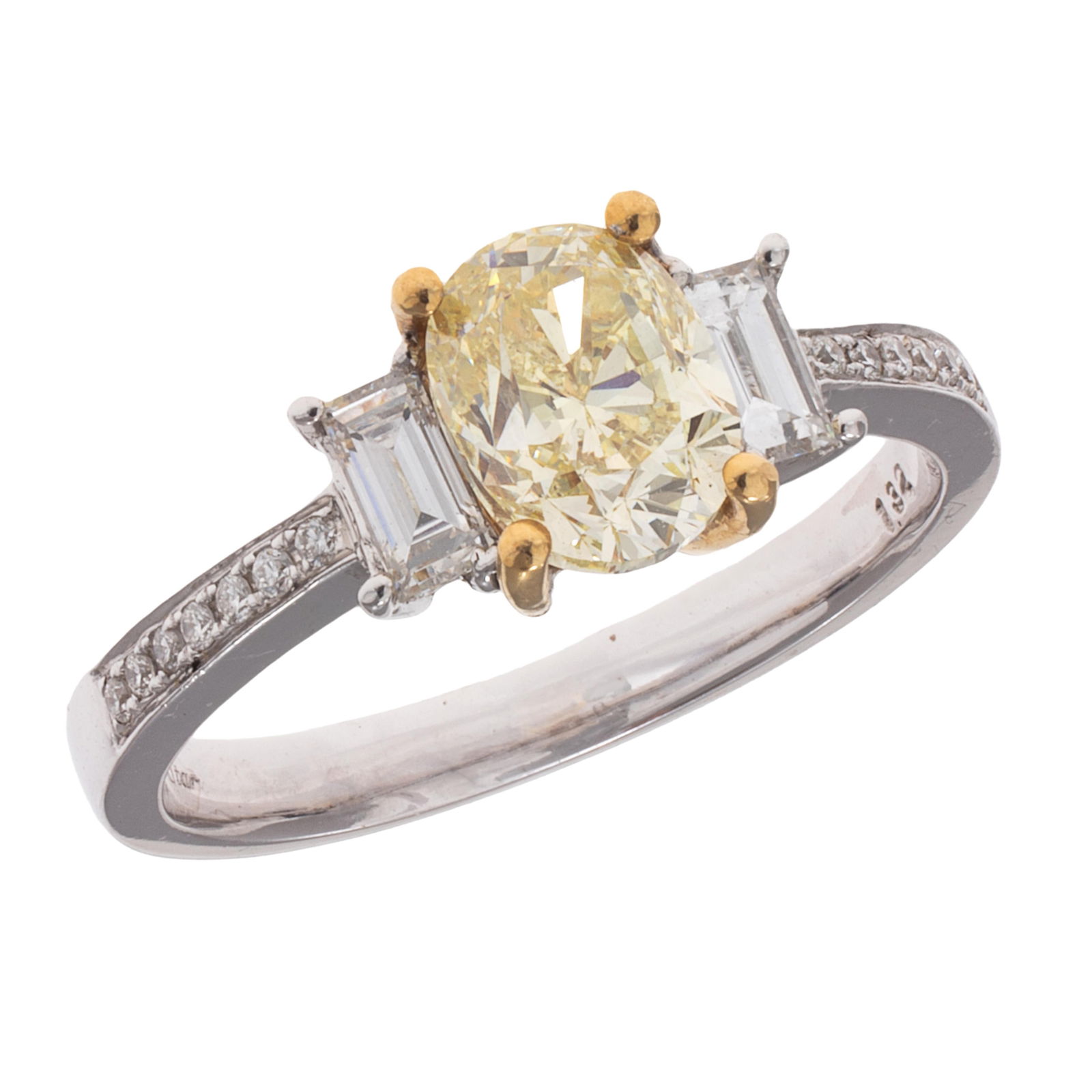 Colored Diamond, Diamond, 18k White Gold Ring (1 of 5)