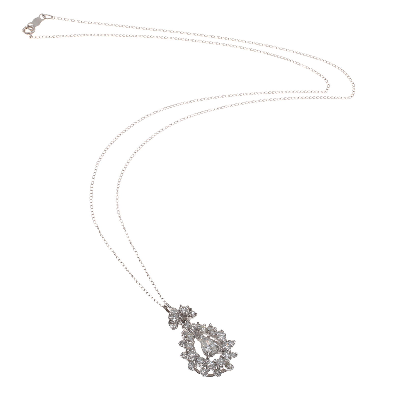 Diamond, 14k White Gold Necklace (1 of 4)