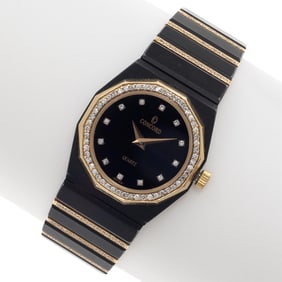 Ladies Concord 'Mariner' Diamond, 14k, Stainless Steel Watch