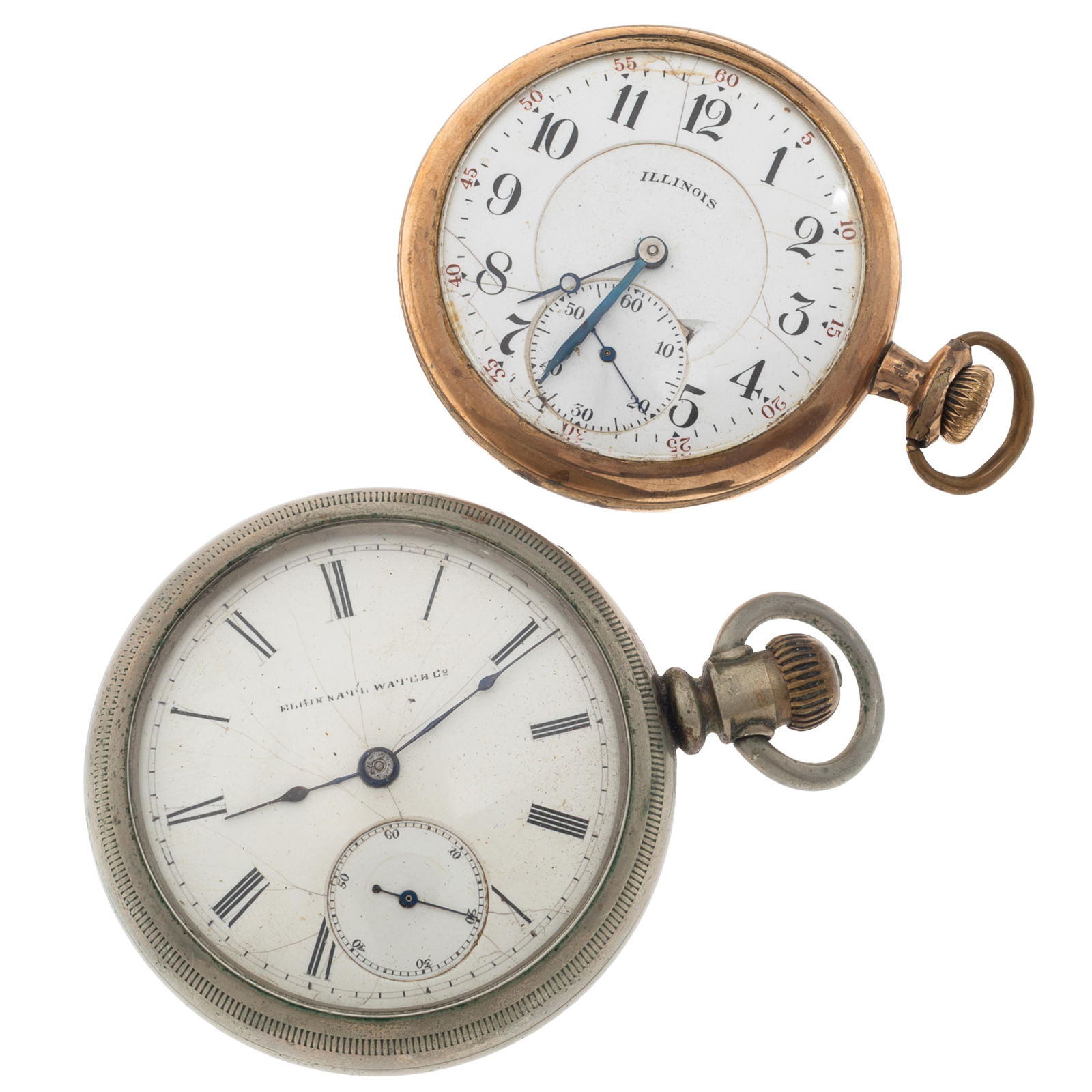 Collection of Two American Open Face Pocket Watches (1 of 4)