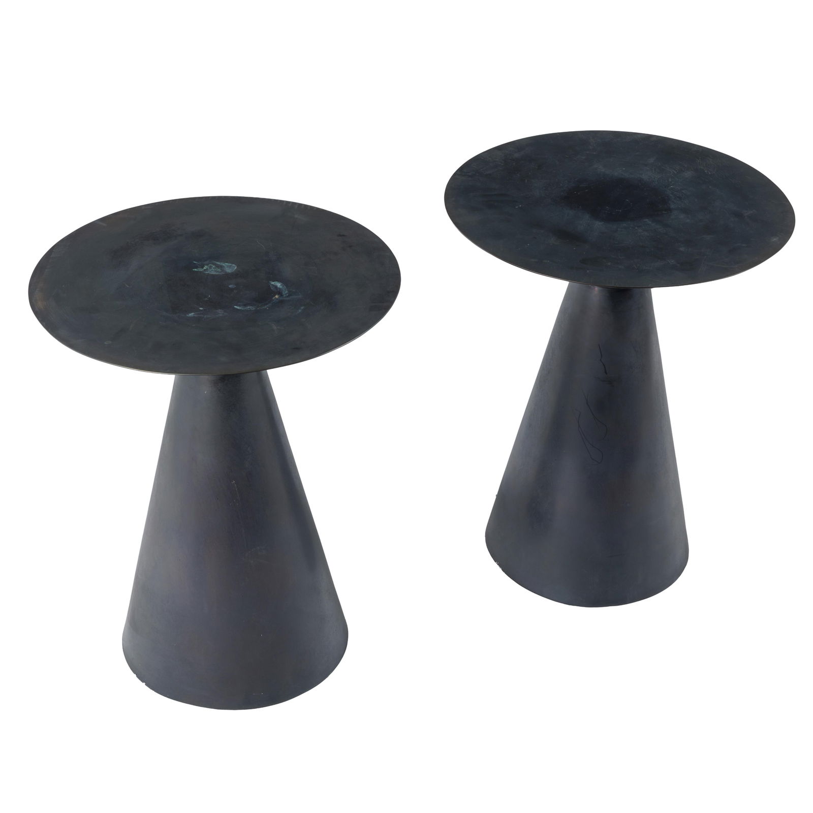 Pair of Cast Bronze Ciao Tables, Gary Hutton Design (1 of 5)